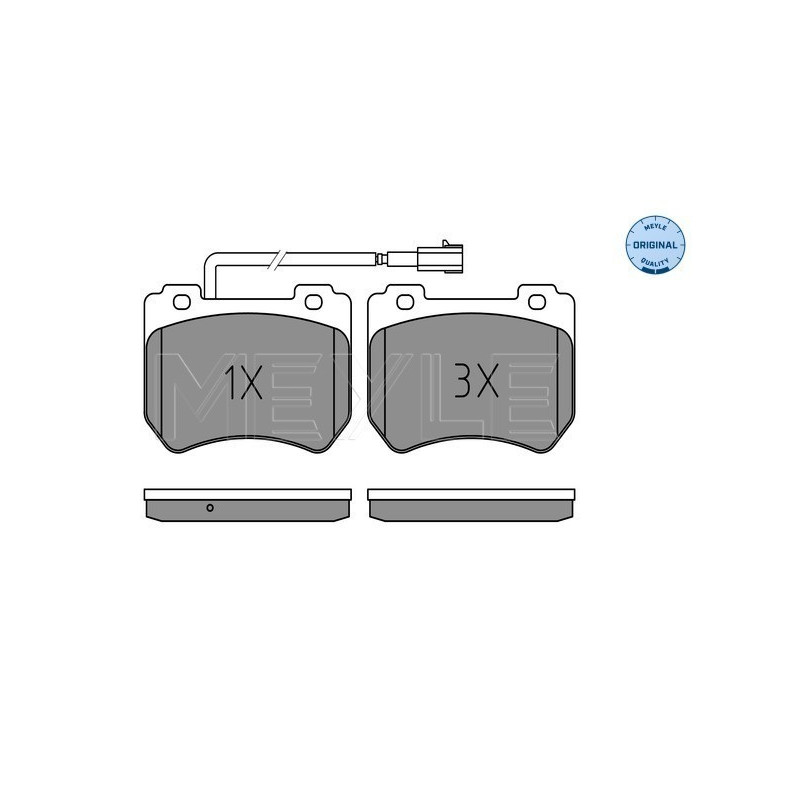 MEYLE 025 248 5215/W Brzdové platničky predné pre Alfa 159 Brera Spider