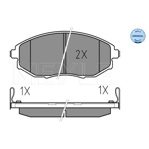 MEYLE 025 248 6417/W Brzdové platničky predné pre Chevrolet Epica