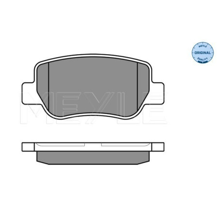 MEYLE 025 248 8516/W Bremsbeläge Hinten für Toyota Avensis