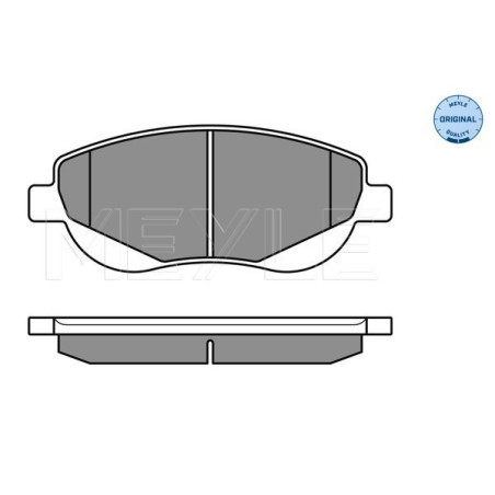 MEYLE 025 249 4619/W Brzdové platničky predné pre Toyota Avensis Verso