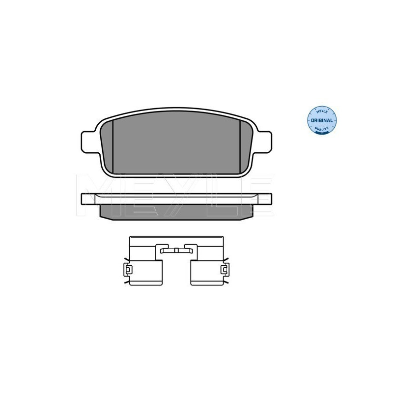 MEYLE 025 250 9616/W Brake Pads Set Rear for Astra Cruze Zafira Mokka Cascada Trax Orlando Ampera
