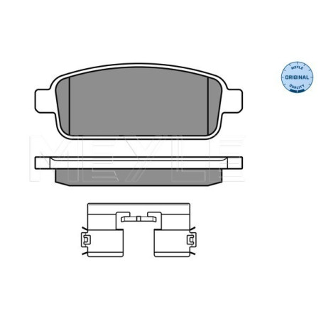 MEYLE 025 250 9616/W Brake Pads Set Rear for Astra Cruze Zafira Mokka Cascada Trax Orlando Ampera