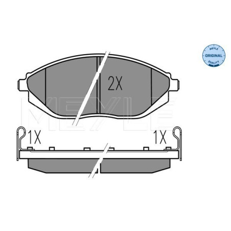 MEYLE 025 252 6817/W Brake Pads Set Front for Chevrolet Spark