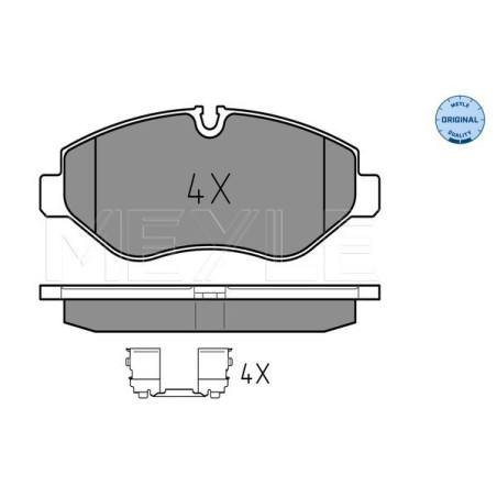 MEYLE 025 291 9220 Brake Pads Set Front for Sprinter Vito Crafter Viano EQV eSprinter eVITO V