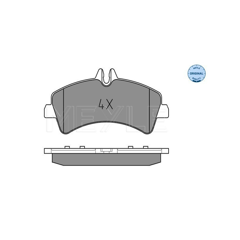 MEYLE 025 292 1720 Brake Pads Set Rear for Sprinter Crafter