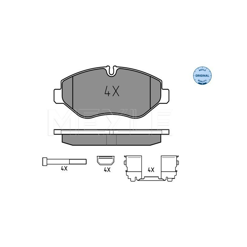 MEYLE 025 292 2920 Plaquettes de frein avant pour Iveco Daily
