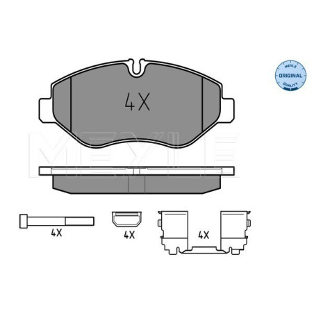 MEYLE 025 292 2920 Brake Pads Set Front for Iveco Daily