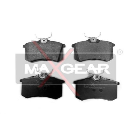 MAXGEAR 19-0429 Brzdové platničky zadné pre A4 Bora A6 Golf 405 Passat Toledo 208 Polo Exeo Megane