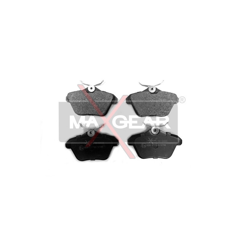 MAXGEAR 19-0433 Brzdové destičky zadní pro 156 Kappa 166 164