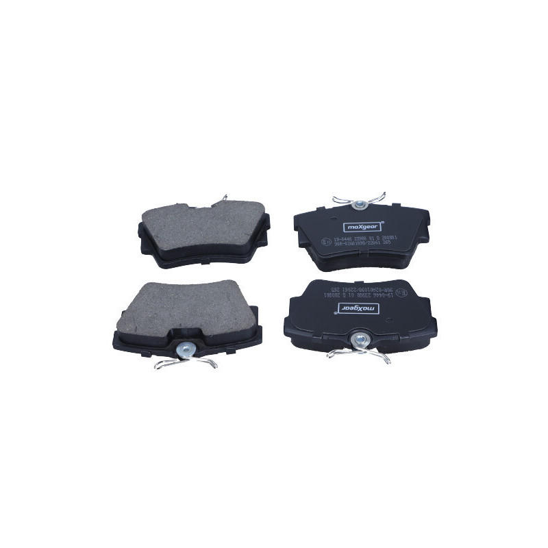 MAXGEAR 19-0446 Klocki hamulcowe tył dla Vivaro Trafic Primastar NV300 Talento