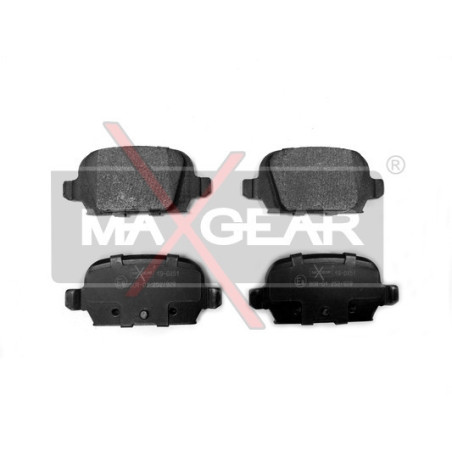 MAXGEAR 19-0451 Brzdové platničky zadné pre Corsa 500 Panda 500C Tigra Ypsilon Corsavan Musa Punto