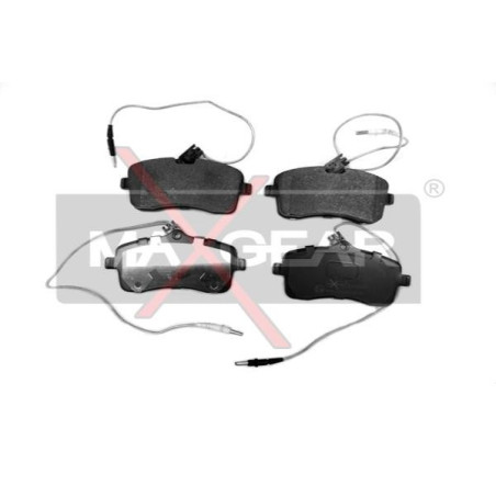 MAXGEAR 19-0560 Brzdové platničky predné pre Peugeot 407