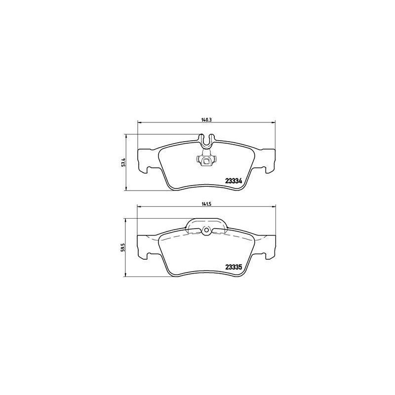 BREMBO P 50 052 Brake Pads Set Rear for Mercedes E S CLS SL SLK