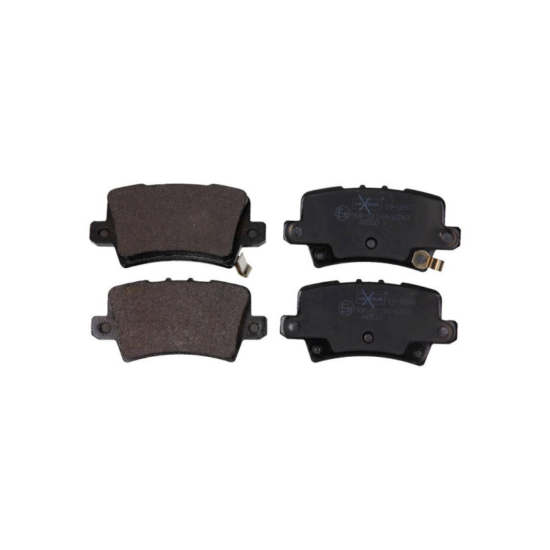 MAXGEAR 19-0883 Brzdové platničky zadné pre Honda Civic