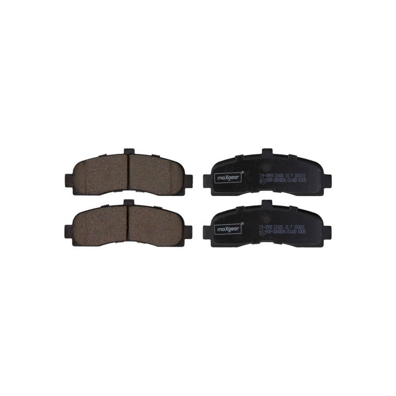 MAXGEAR 19-0893 Brake Pads Set Front for Nissan Micra
