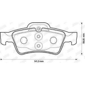 Brake Pads Set Rear for Mercedes CLS E S SL JURID 571989JC