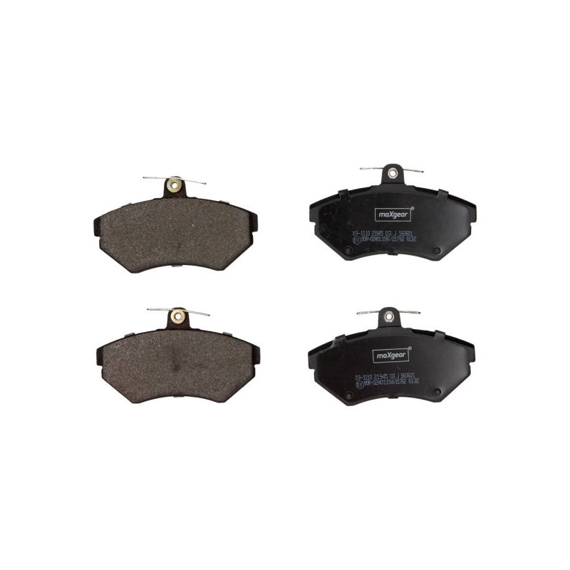 MAXGEAR 19-1110 Pastiglie freno anteriore per Golf Polo Cordoba Ibiza Caddy Toledo Vento Lupo Inca
