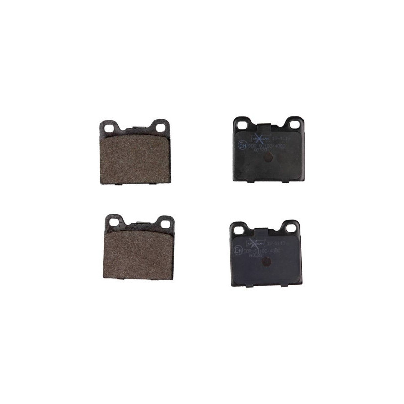 MAXGEAR 19-1119 Brzdové platničky zadné pre 740 240 S 940 850 760 S70 SL /8 V70 960 W123 140 C70 260