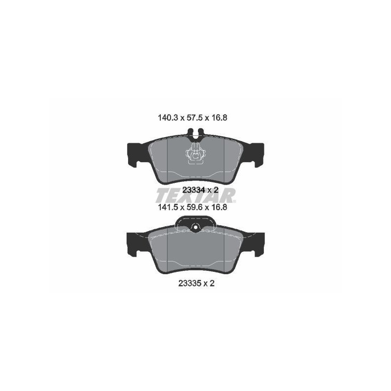 TEXTAR 2333481 Brake Pads Set Rear for Mercedes E S CLS SL SLK