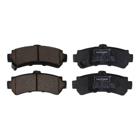 MAXGEAR 19-1386 Brzdové platničky zadné pre Nissan Almera Presea
