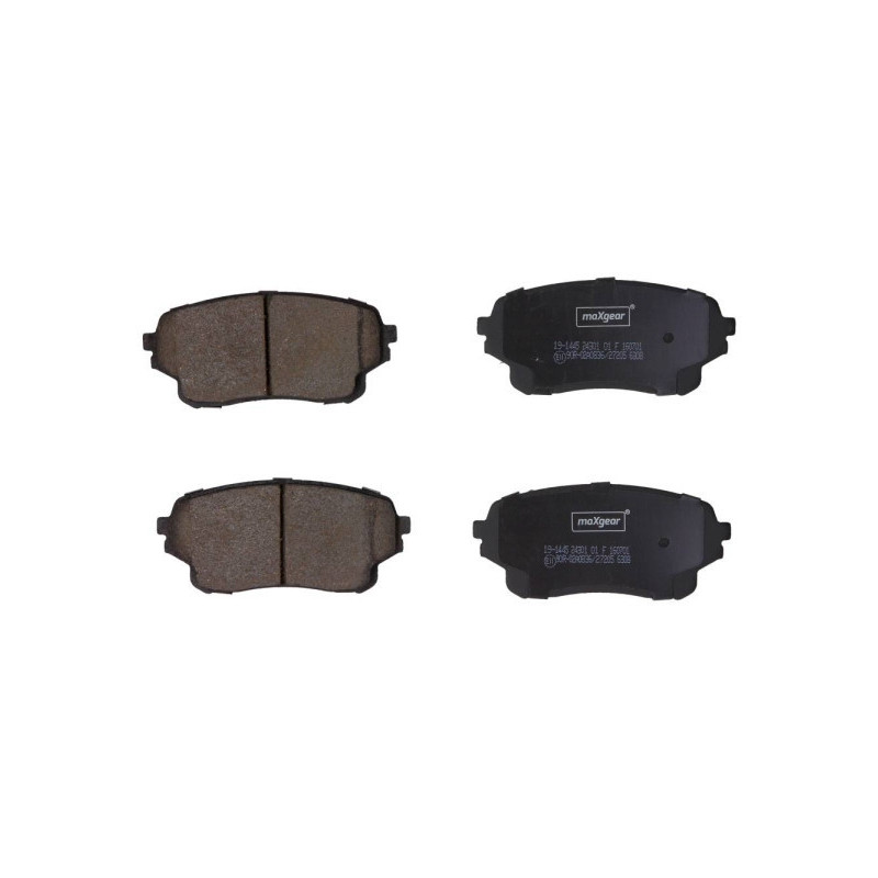 MAXGEAR 19-1445 Brzdové platničky predné pre