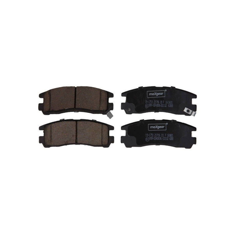 MAXGEAR 19-1751 Brzdové platničky zadné pre Galant Eclipse Space Runner Wagon L 400 Pajero Sport