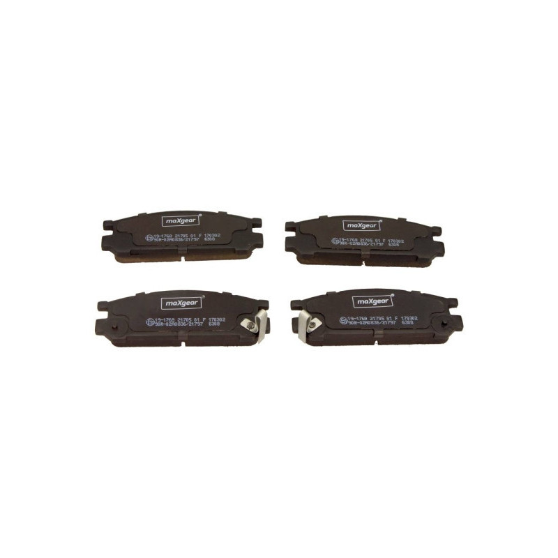 MAXGEAR 19-1768 Bremsbeläge Hinten für Impreza Legacy SVX