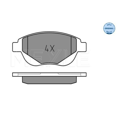 MEYLE 025 250 9419 Brzdové destičky přední pro Citroen C4