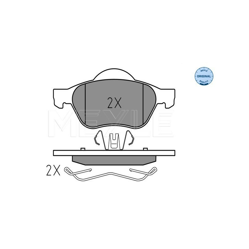 MEYLE 025 245 3518 Brzdové destičky přední pro Megane Laguna Scenic Wind Clio Twingo