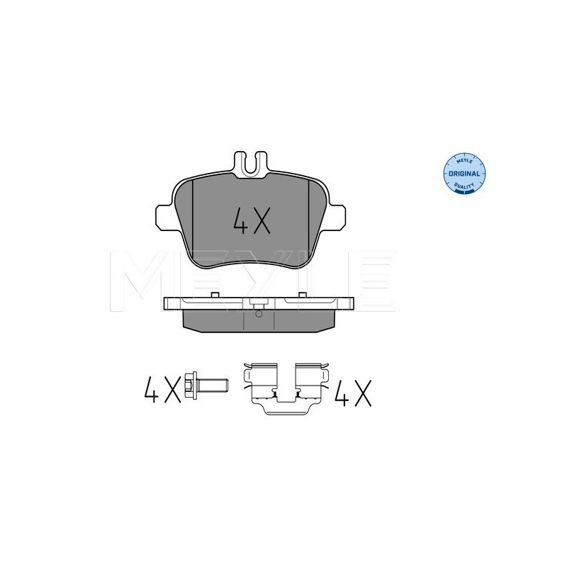MEYLE 025 248 4818 Plaquettes de frein arrière pour CLA A B GLA Q30 SLK SLC QX30