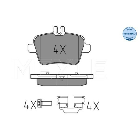 MEYLE 025 248 4818 Pastiglie freno posteriore per CLA A B GLA Q30 SLK SLC QX30