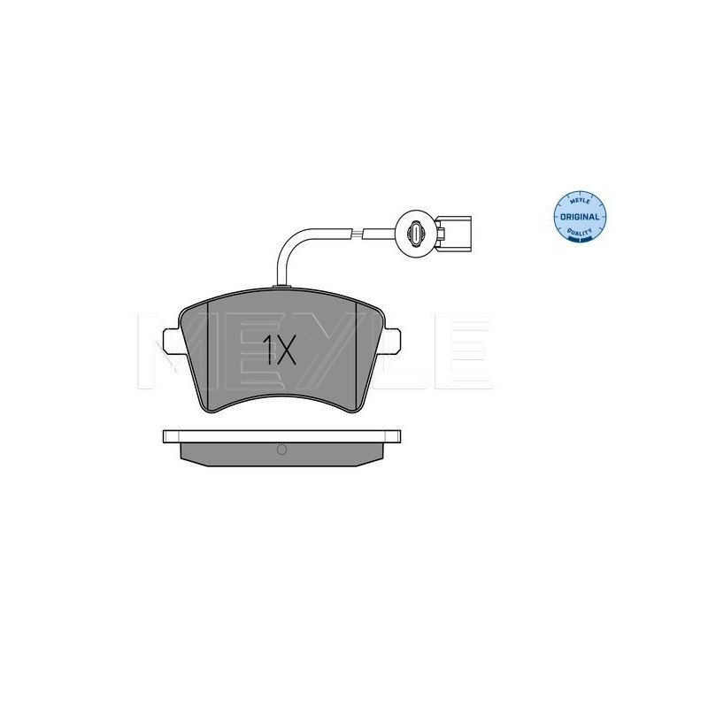 MEYLE 025 252 9118 Brake Pads Set Front for Renault Kangoo