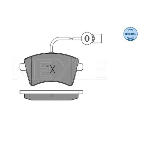 MEYLE 025 252 9118 Plaquettes de frein avant pour Renault Kangoo