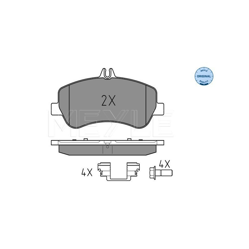 MEYLE 025 248 6720 Brzdové destičky přední pro Mercedes GLK E