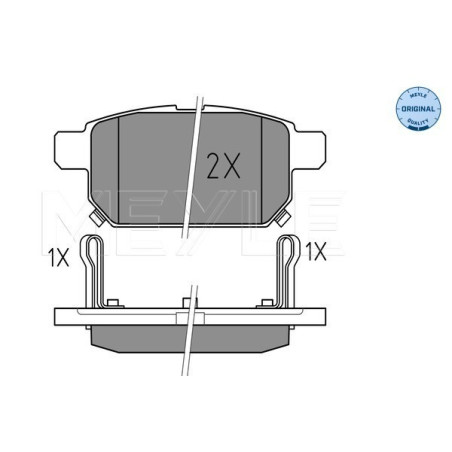 MEYLE 025 252 5814/W Klocki hamulcowe tył dla Swift SX4 Vitara Baleno