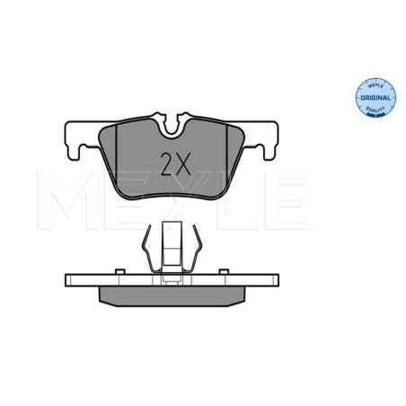 MEYLE 025 253 0717 Bremsbeläge Hinten für BMW 3 4 1 2