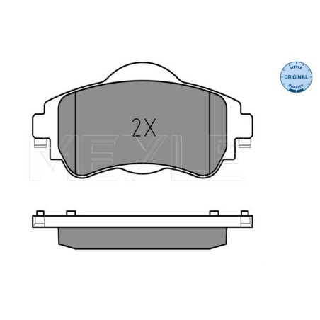MEYLE 025 252 2018 Brzdové platničky predné pre Citroen C4 DS4