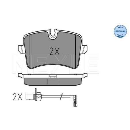 MEYLE 025 246 0617/W Brake Pads Set Rear for A5 A4 A6 Q5 A7 A8 Macan