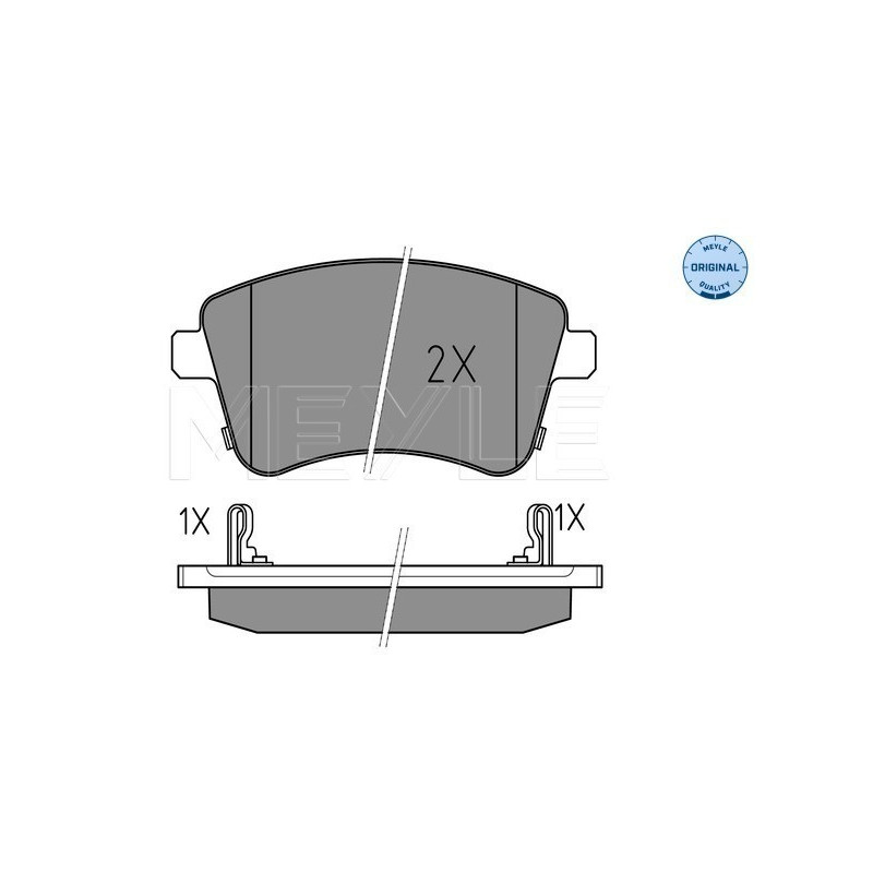 MEYLE 025 251 8419/W Brake Pads Set Front for Kia Venga