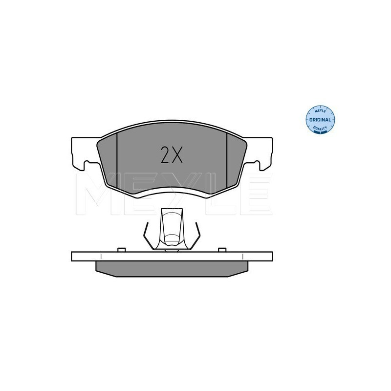 MEYLE 025 246 7318 Brake Pads Set Front for Logan