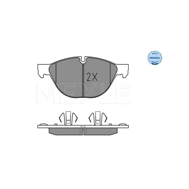 MEYLE 025 241 7219 Brzdové platničky predné pre BMW X5 X6