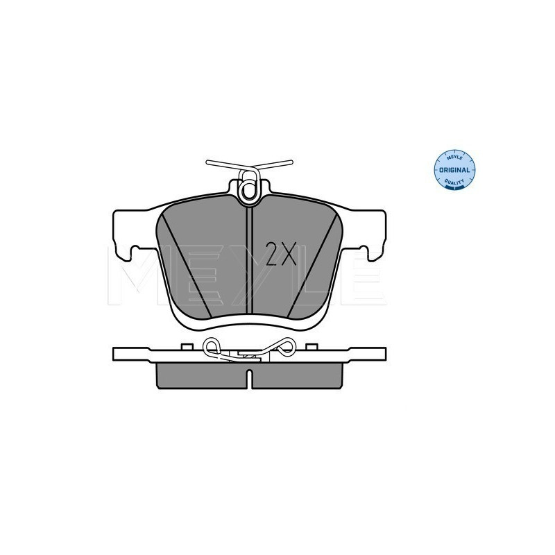 MEYLE 025 250 0816 Brzdové platničky zadné pre A3 Leon Golf T-Roc Ateca Q2 TT Touran Karoq Taos