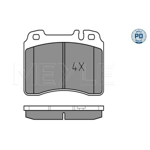 MEYLE 025 211 5316/PD Brzdové platničky predné pre Mercedes E 124 CLK