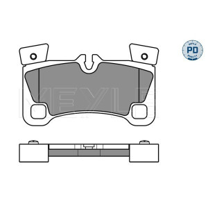 MEYLE 025 242 9616/PD Pastillas de freno trasero para Q7 Cayenne Touareg
