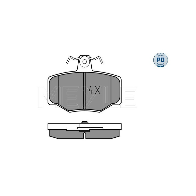 MEYLE 025 215 4515/PD Brake Pads Set Rear for Nissan Primera Almera