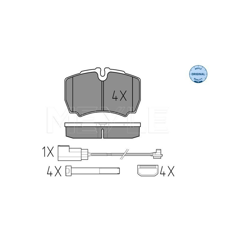 MEYLE 025 291 2320/W Pastiglie freno posteriore per Ford Transit
