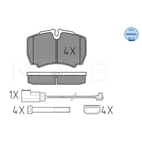 MEYLE 025 291 2320/W Plaquettes de frein arrière pour Ford Transit
