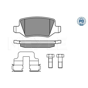 MEYLE 025 231 3814/PD Pastillas de freno trasero para Mercedes A B Vaneo