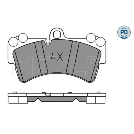 MEYLE 025 236 9317/PD Plaquettes de frein avant pour Q7 Cayenne Touareg