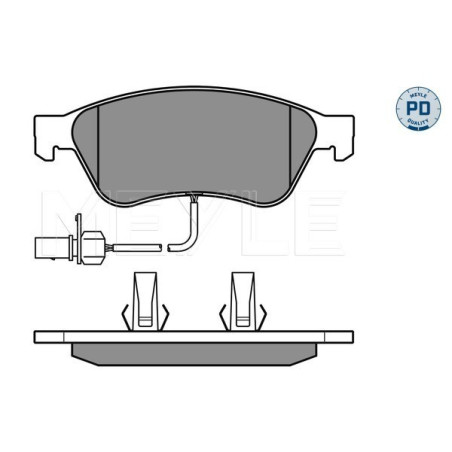 MEYLE 025 238 9620/PD Brzdové platničky predné pre A6 A8 Phaeton